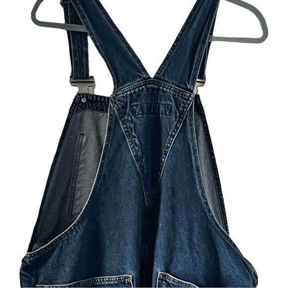 Anchor Blue Vintage Denim Bib Overalls Jeans Men’s Size L - Picture 4 of 10